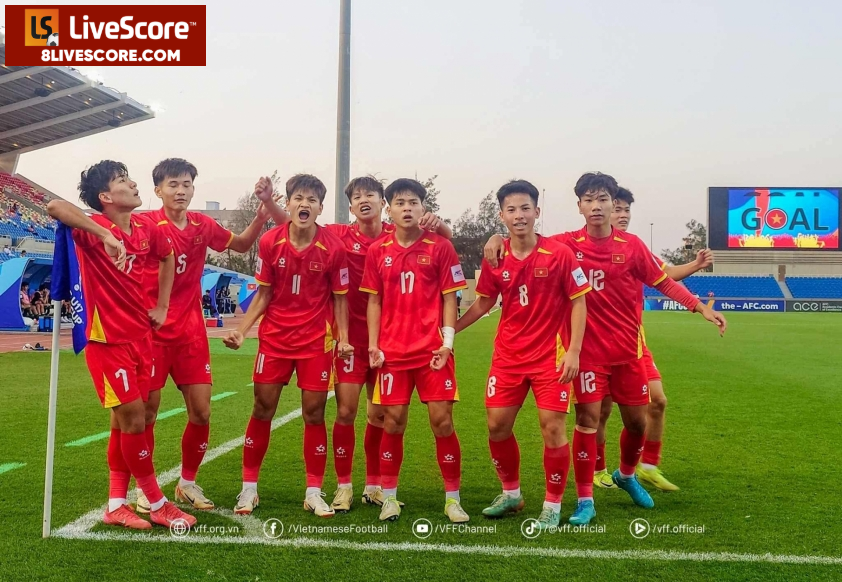 U17 Việt Nam ra về đáng tiếc (Ảnh: VFF)